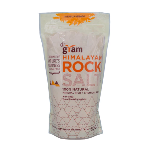 Dr. Gram Himalayan Rock Salt (Pink Salt) - 500 Gram
