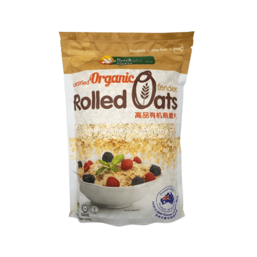 Health Paradise Organic Rolled Oats - 500 Gram